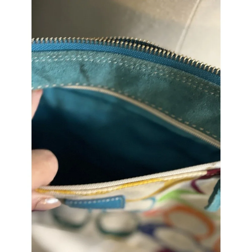 COACH Y2K 2005 Vintage Logo Hamptons Scribble Demi Crossbody bag
